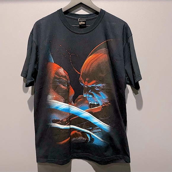 Marvel Other - Vintage Marvel Mad Engine Deadpool 3 Wolverine shirt Ryan Reynolds Hugh Jackman